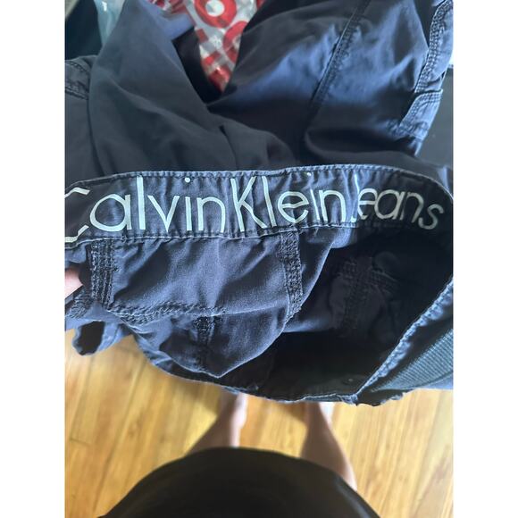 Calvin Klein Black Cargo Capri Pants with Belt – Size 8 - Picture 9 of 11